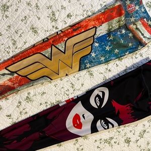Superhero and Wonder Woman fitness leggings